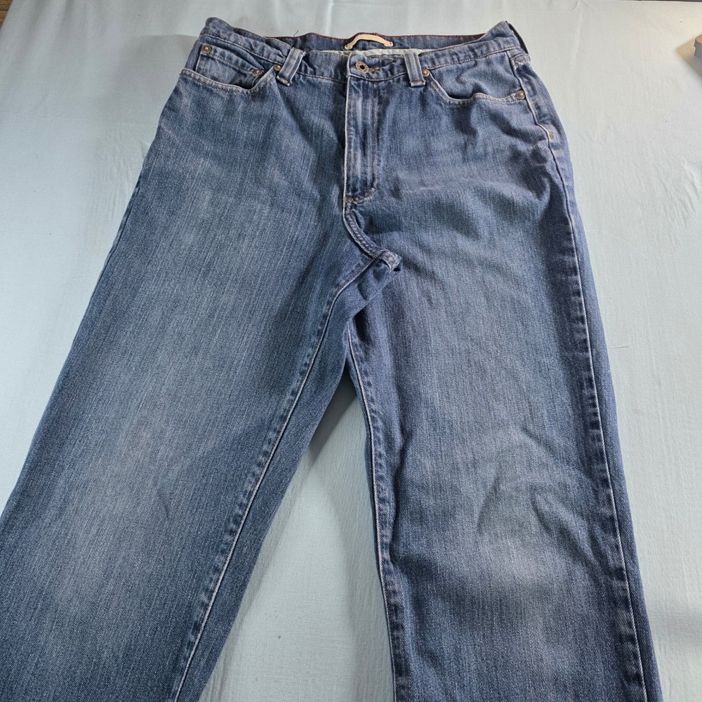 LL Bean Mens Relaxed Fit Straight Leg Denim Jeans Medium Wash Blue 29x29